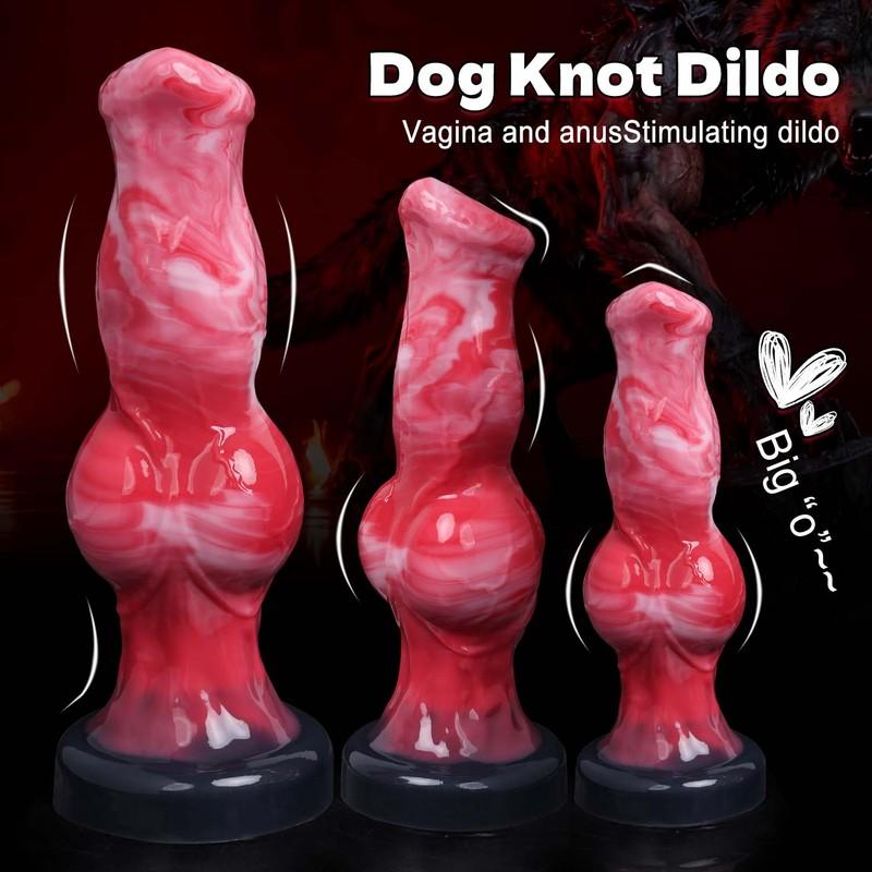Dog Knot Dildo Anal Plug Animal Penis Masturbator Dick-Dildo Sex Toys For Man Women Prostate G-spot Massager Anal Penetration 18