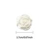 10pcs 3D Camellia Flower Resin Buttons, 1.7cm White Beige Pink Sewing Buttons for Cardigan Shirt Coat, Floral Clothing Buttons