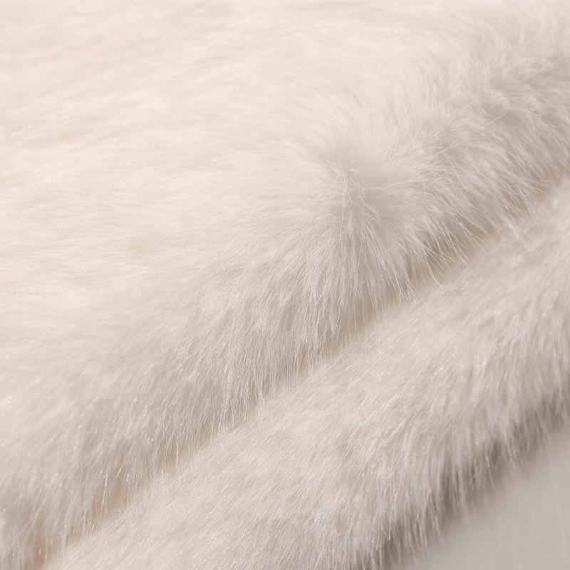 50x180cm Thickend Faux Fox Long Hair Plush Fabric for Coats Collar Toys Carpet For Diy Sewing Plain Soft Warm Fur Cloth