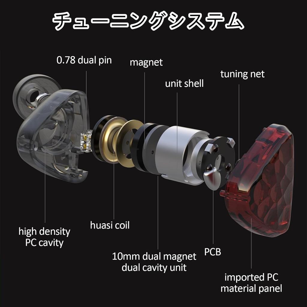 Yongse HiFi Wired Single Crystal Copper Silver High Sound Gaming Microphone Included In-Ear Earphones, Wired, Re-cable/Esports Edition, In-Ear