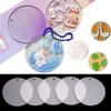 With Hole Discs Circles Keychain Acrylic Blank Keychain Blanks Discs Keyrings Acrylic Clear Circle