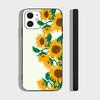 Sunflower Flower Sea Phone Case For IPhone 17 Air 16 15 14 13 Pro Max 11 12 Black Silicone Cover