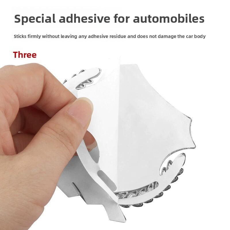 Car Metal Wheat Badge Sticker Window Shield Decals For Mitsubishi Outlander Lancer ASX Eclipse L200 Pajero Delica Mirage Attrage