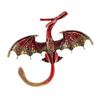 Winged Dragon Brooch Retro Colorful Dragon Brooch Pin Decorative Alloy Lapel Pin Clothes Accessory for Backpack Hats Jackets Decoration