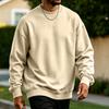 Men's Neck Long Sleeve Sweatshirt Pullover for Casual Everyday Wear