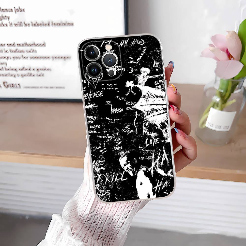 Rapper X-XXXTentacionS Transparent Phone Case For IPhone 16 15 14 13 12 11 Pro Max Plus Soft Cover