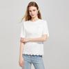 Women's Fashion Lace Embroidered Short Sleeve T-Shirt
