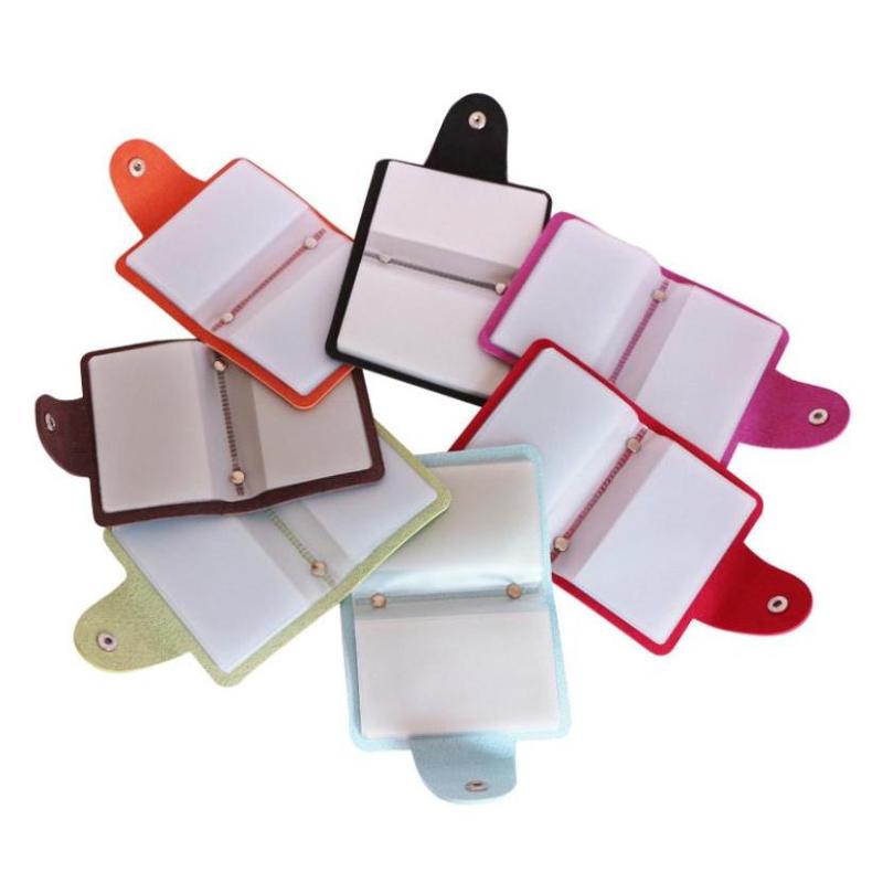 Card Holder With Multiple Card Slots Secure Snap Closure For Daily Carry Travel Business Use