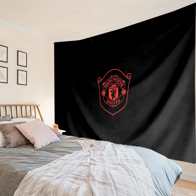 Manchester Crest Tapestry, Unique Design Tapestry, Wall Decor for Bedroom,Livingroom, Playroom,Heartwarming Fan Holiday Gifts
