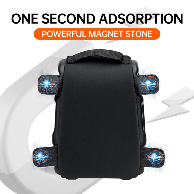 Sfk Black Motorcycle Bag Front Oil Tank Bag Back Seat Bag Riding Gears Magnetic Fixation With Waterproof Rain Cover Accessories