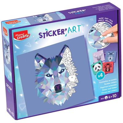 Creativ Sticker Art. Sticking by Numbers.