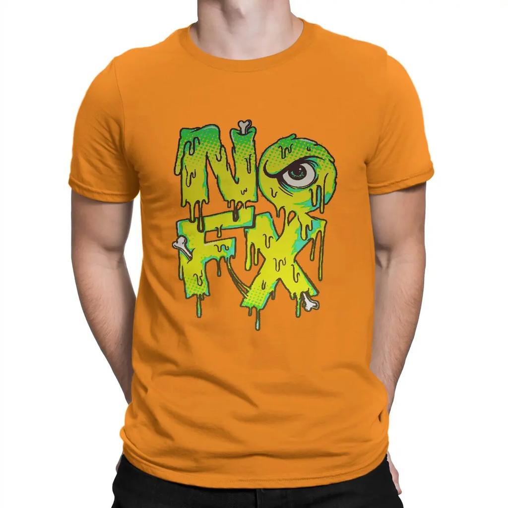Men's Rock T Shirts N-Nofx Pure Cotton Clothes Unique Short Sleeve O Neck Tee Shirt Summer T-Shirt