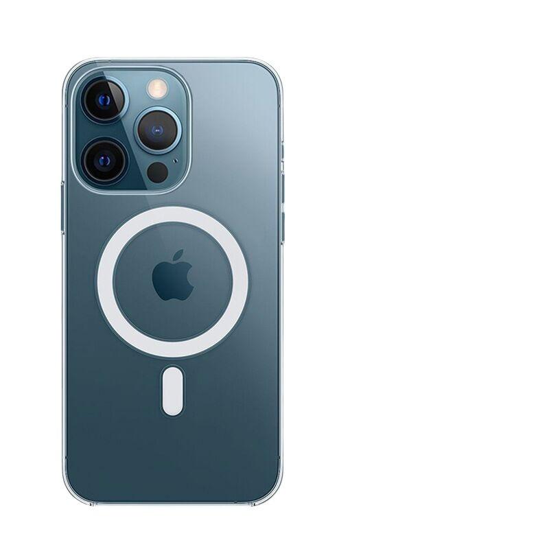 Magnetic transparent mobile phone case iPhone17 to figure personalized private LOGO Apple 15pm
