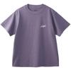 X-girl Pigment Dyed Circle Text Logo Short Sleeve Tee, Size 105253011016, Purple, Medium