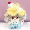 Yellow and Overalls Set for 10cm Plush Kigurumi Otaku Doll Kpopdoll Costume Hat, Bib, T-Shirt, Toy, Accessories, Activities, Mascot, [Used]