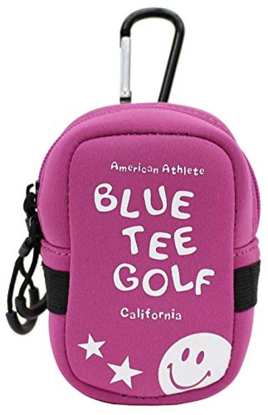 Blue Tee Golf Stretch Pouch AC009 and Multi-Purpose [Stores balls, rangefinders, more!] (Pink)