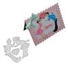 Lover's Love Framework Metal Silvery Stencil Embossing Cutting Dies For Diy Scrapbooking Paper Album Cards Making