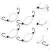 4 Pieces Mini Bungee Cord Small Strap Elastic Rope with Hooks for Trucks