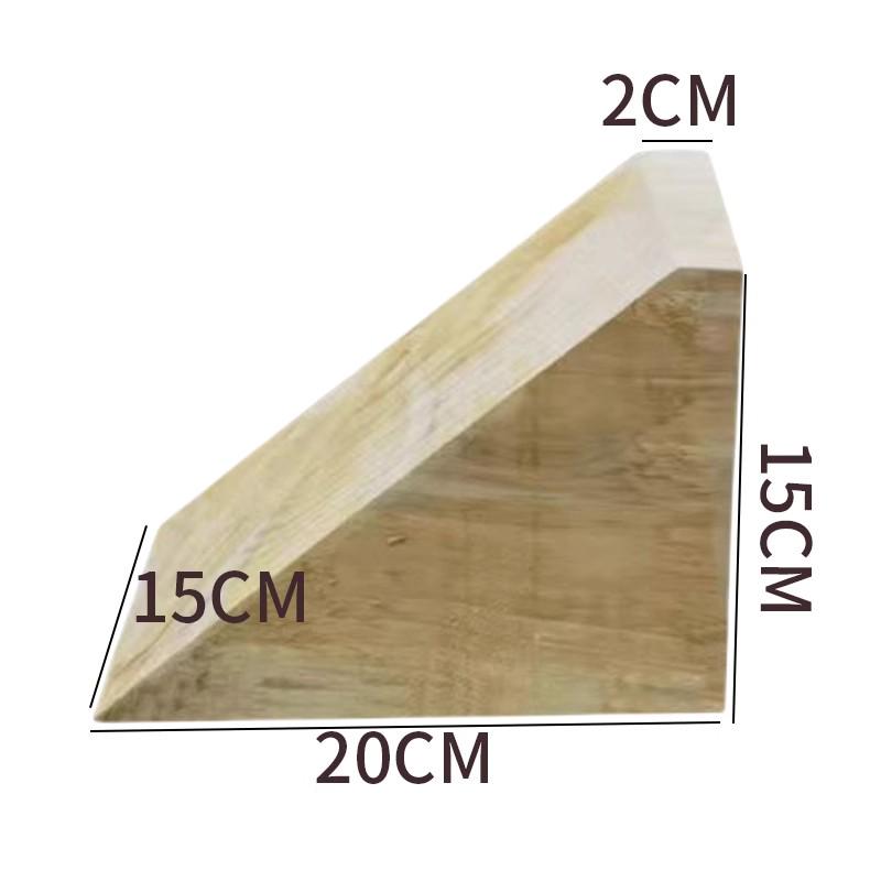 Wooden Triangle Wheel Chock for Vehicles - Prevents Rolling