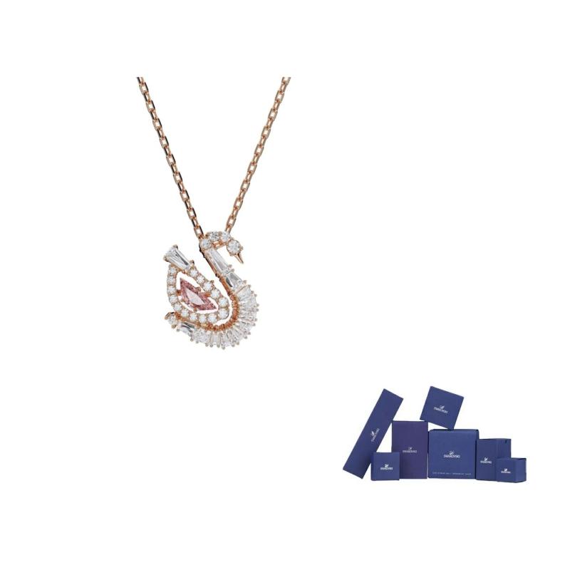 Swarovski Swan Pendant Necklace F-Original brand box (color random)