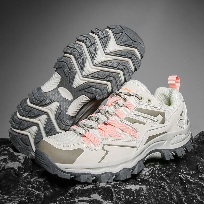 2025 Mesh Hiking Shoes for Men Women Breathable Fashion Mountain Sneakers for Boys Spring Autumn Summer Work Outdoor Trekking