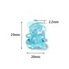 10Pcs/lot Acrylic Bear Charms For Jewelry Making Transparent Cute Animal Beads Diy Pendants Necklace Accessories