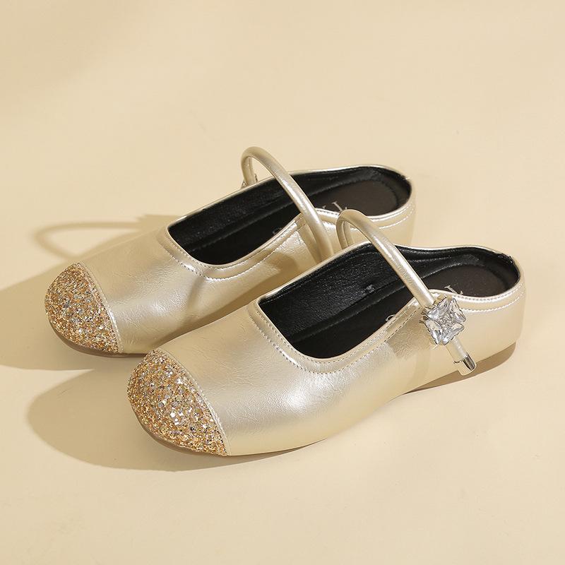 

Женские уличные тапочки 2025 новая летняя плоская подошва внутренняя платформа полутапочки мягкая подошва сандалии серебристые туфли Мэри Джейн женская обувь 40 шампанского