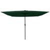 Garden Sun Umbrella Green 295 x 295 x 245 cm Polyester and Steel