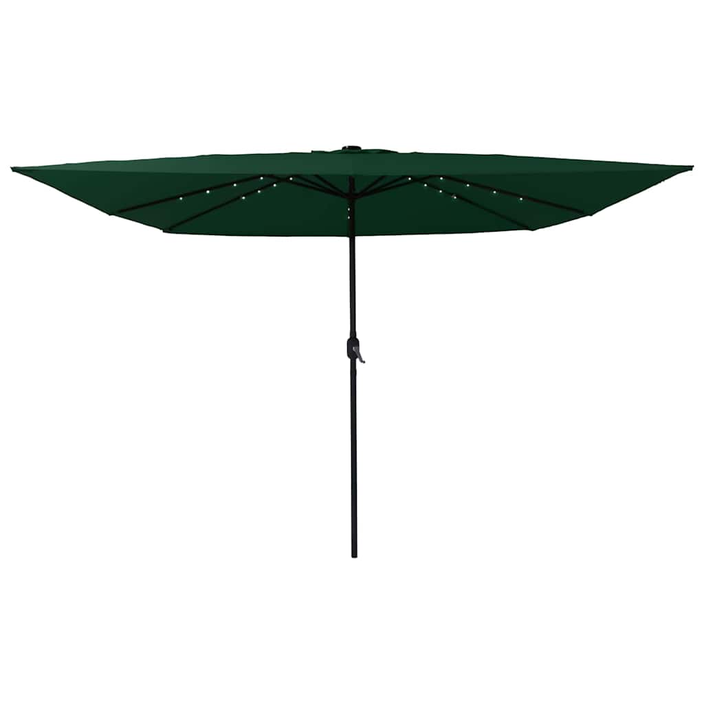 Garden Sun Umbrella Green 295 x 295 x 245 cm Polyester and Steel