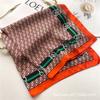 Light luxury high-end silk scarf women's scarf versatile fashion spring and summer sunscreen scarf square scarf letter F