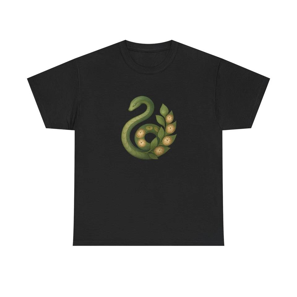 Unisex Adult T Shirt Clockleaf Serpent Botanical Spirit S