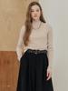 MAXZA Glitter Mix Rib Mock Neck Knit
