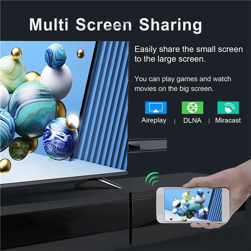 Q6 Mini TV-Stick Bluetooth Sprachfernbedienung 2G+8G Android 10 2,4G/5G WLAN+BT4.0 H313 Smart TV Box Android TV Dongle PK DQ03