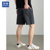 ROMON Men's Ice Silk Multi-Pocket Casual Shorts