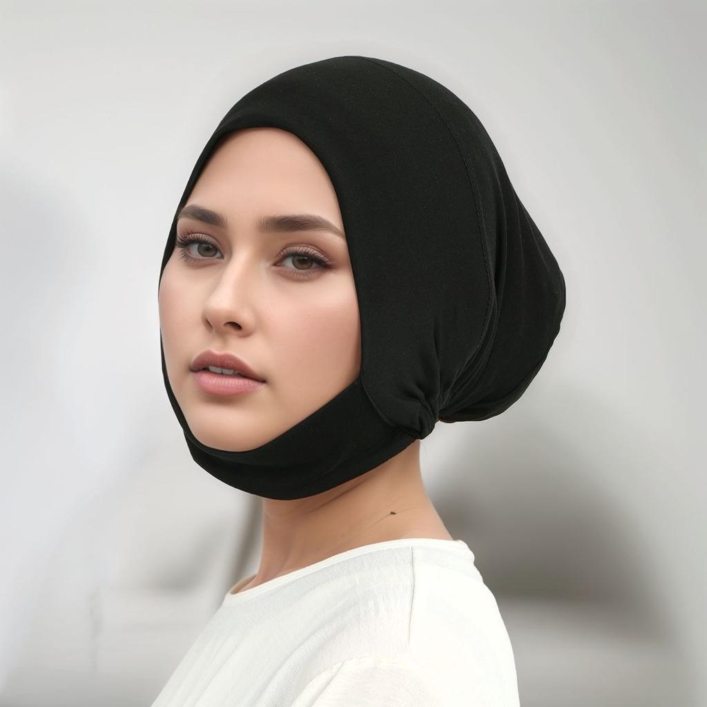 Jersey Inner Cap Hijab For Women Solid Underscarf Hijab Undercap Scarf Turban Hat Islamic Muslim Hijabs Ready To Wear Headcover