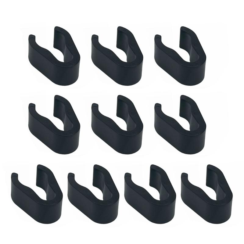 10 Units Plastic Mic Cord Holder Grips Sound Cable Clip Buckle For Arranging 15mm 20mm 25mm Round Tubes