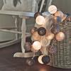 Xiaomi 10/20 LEDS Cotton Ball Garlands Fairy Lights String Battery Power Christmas Outdoor Navidad Garden Bedroom Wedding Decoration