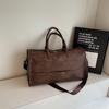 Large Capacity Handbag Short Distance Travel Bag PU Women's Fitness Luggage Bag