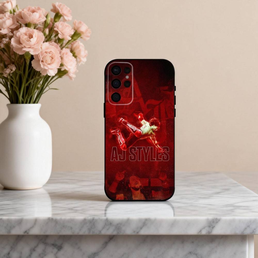 A-Aj Powerful S-Styles-S  Phone Case For Samsung S25,24,23,22,30,21,10,9,Ultra,Plus,Lite,FE,4,5 G Soft Black Case