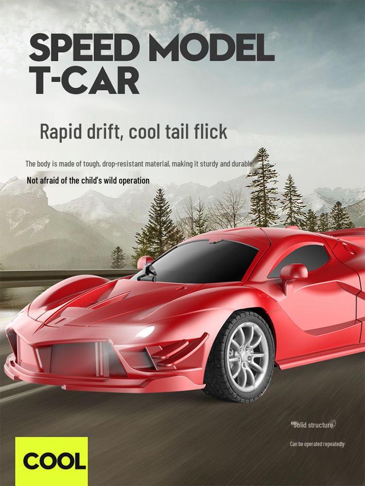 Rechargeable Pink Princess Remote Control Drifting Sports Car Toy