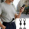 Diebstahlschutz-Handy-Sicherungsseil Einziehbare Stahlleine Handy-Gurt Universelle Handy-Lanyard mit Verriegelndem Karabiner und Metall-Sicherungslasche