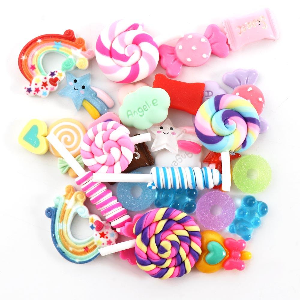 Hairpin Keychain Accessories Kawaii Nail Decoration Scrapbooking Supplies Phone Charm Slime Charms