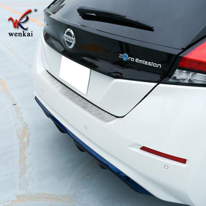 Fit For Nissan Leaf ZE1 2017 18 19 20 Rear Bumper Protection Sill Outside Trunk Step Panel Sill Plate Decorate Accessories