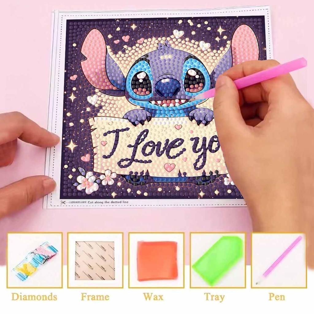 Kit Pittura Diamante Fai da Te con Cornice, Punto Mosaico Cerchio Completo 5D Kit Punto Croce Fai da Te Decorazione Casa con Cornice, Collezione Hobby Artigianale