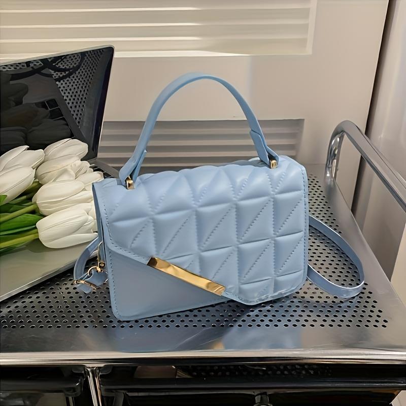 1pc Stylish Quilted Crossbody Bag for Women - Adjustable Strap & Magnetic Clasp Closure, Lightweight Durable Design for Everyday Work Outings