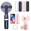 USB Rechargeable Small Pocket Fan Solid Color Cooling Hand Fan Portable Handheld Fan  Gifts