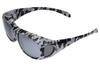 Zealot ZEOG01MLGRM Camouflage Pattern 8 for Men and Outdoor Gray Polarized Over-the-Eye Sunglasses, Colors, Polarized, Mirrored, Women, Fishing,