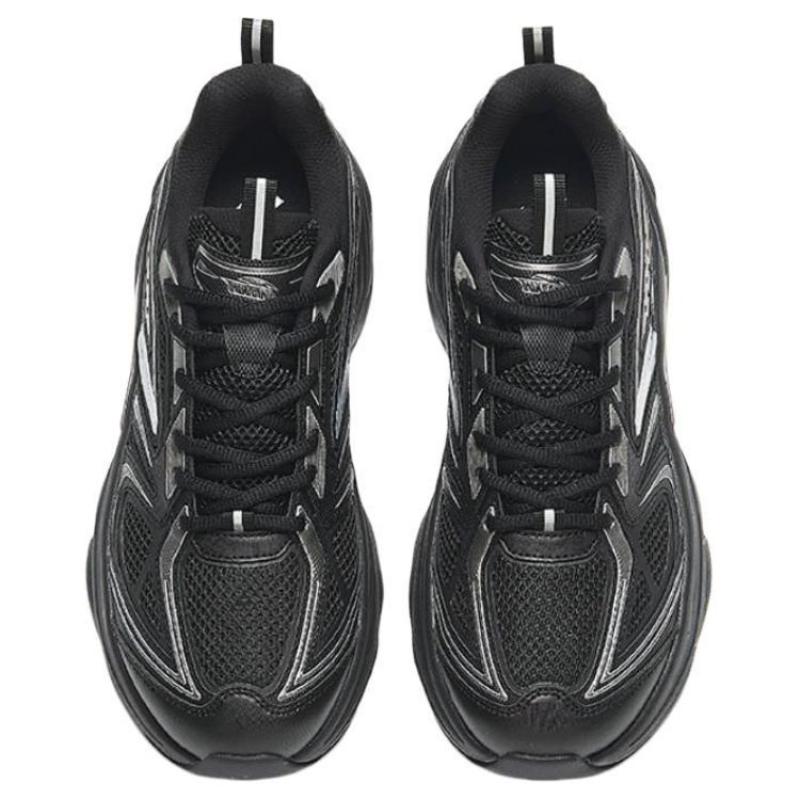 Anta Millennium Glacier Slip Resistant Abrasion Resistant Low Top Casual Shoes Men's Black Silver Sneakers