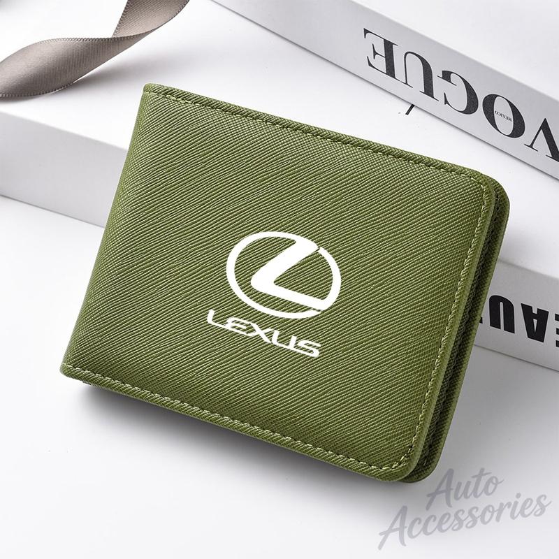 Simple Car Short Men Wallet Business Leisure Card Holder For Lexus Fsport GX470 RX330 IS250 LX570 LX600 Ct200h NX RX LX GX GS ES NB5