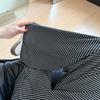Wide Waist Thin Stripe Glutinous Rice Pants Women Autumn Lazy Style High Waist Loose Straight Leg Casual Wide Leg Trousers
